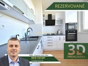 3D / EXKLUZÍVNE / 3 IZBOVÝ BYT, REKONŠTRUKCIA, KEŽMAROK,70m2