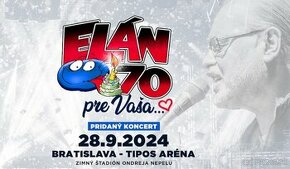 Vstupenky Elán 70 pre Vaša KONCERT 28.9.2024 BA