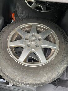 5x112 r15+zimná sada continental 195/65 dot 2023 dezen 7mm