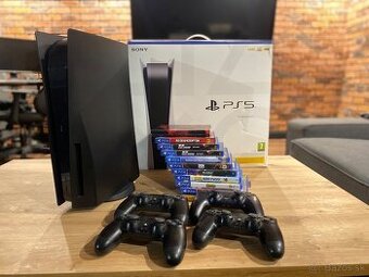 PlayStation 5 Disková Verzia – Black Edition + Príslušenstvo