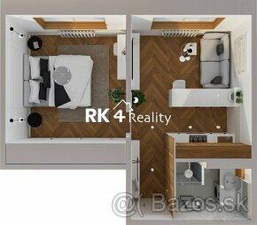 RK4 REALITY - PREDANÝ - 1-izbový byt v Kys. N. Meste