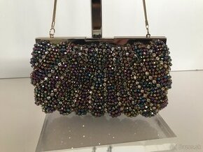 Lk Bennett clutch multicolor embroidered