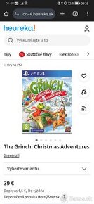 Hľadám hru na ps4 grinch