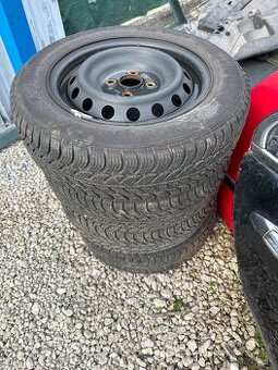 Predám disky 4x100 zimné gumy 165/70R14