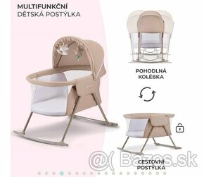 KINDERKRAFT Postieľka detská 3v1 Lovi Beige