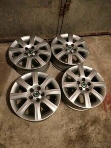 4ks alu disky orig. Škoda 5x100 r15 - 1