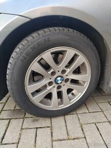 1 zimu jazdene pneu + Alu disky BMW