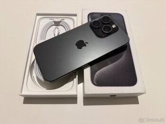 iPhone 15 Pro 256GB Black Titanium - osobný odber Bratislava