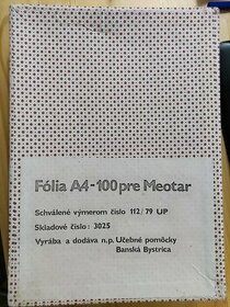 Fólie pre Meotar