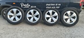 ORIGINÁL SADU KOLIES 5x112 R17 PNEU 215/55 R17 ŠKODA - 1