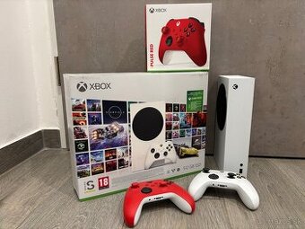 Xbox Series S (500 GB) + červený ovládač