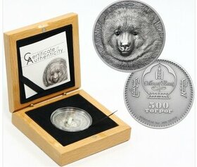 Mongolsky strieborny medved Gobi 2019 1oz - 1