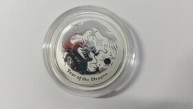 Lunar Dragon 2012 - 1/2 oz investičné striebro - 1