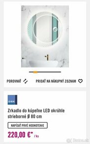 Led kúpeľňové zrkadlo - 1