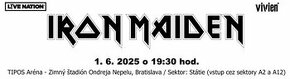 IRON MAIDEN BRATISLAVA 2 lístky