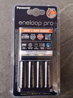 Panasonic Eneloop nabíjačka + 4 batérie