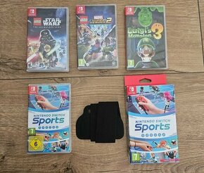 Switch hry: Sports, LEGO Skywalker Saga, LEGO Superhereos 2