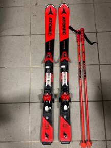 Lyže Atomic RedsterJ2 120cm +palice +Lyžiarky Atomic