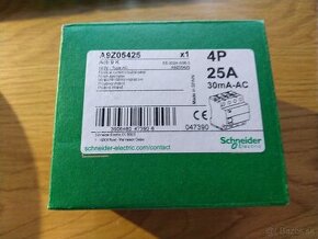 Schneider 25A/4P/30mA prúdový chránič