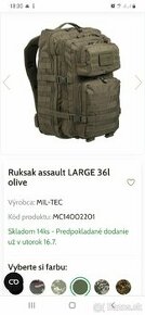 Ruksak Mil-tec olive green 36L - 1