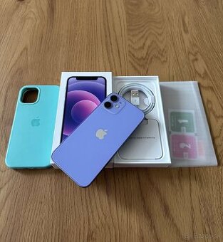 iPhone 12 Mini 64 gb Purple - komplet príslušenstvo, záruka