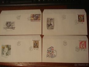 10 x FDC Československo 1986 a rôzne FDC a známky NSR