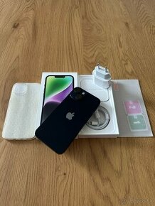 iPhone 14 256 gb Midnight - komplet príslušenstvo, záruka