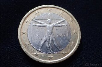 Italian Da vinci 1€ euro coin 2002 Rare, Talianska 1€ Euro