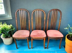 3 retro stoličky TON
