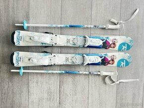 Predám dievčenské Lyže Rossignol Frozen 80cm + palice - 1