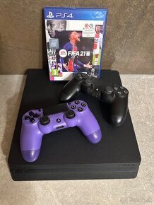 Ps4 slim 1 TB + 2x ovladač