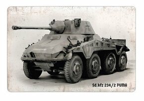 plechová cedule - Sd.Kfz. 234/2 PUMA