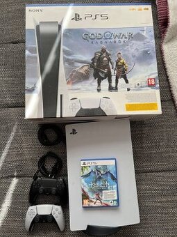 PS5 God of War edition +2 gamepady