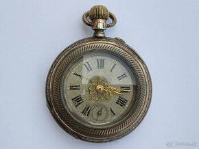 Bohatě zdobené kapesní hodinky  Remontoir Cylindre 4 - 1