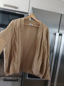 COIN hnedý cardigan S-M