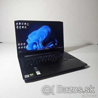 Herný notebook Lenovo i7 GTX 1650 ti RAM 16 GB pamäte