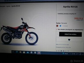 PREDÁM - Aprilia RX 125