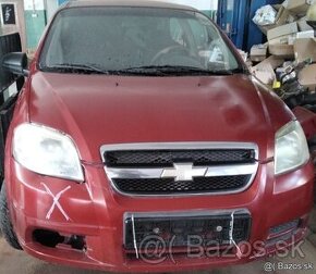 Chevrolet Aveo 1.4 2009 predám KAPOTA, NÁRAZNÍ zadný, PREVOD