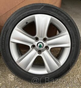 ALU DISKY SKODA DOLOMITE 5x112 R17 + LETNE PNEU MATADOR