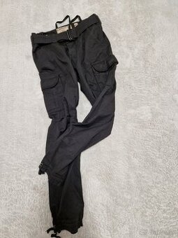 Surplus pánske Cargo nohavice PREMIUM VINTAGE TROUSERS Black