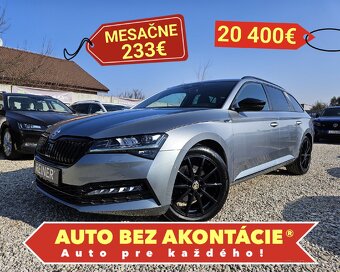 Škoda Superb Combi SPORTLINE DSG 1.MAJITEĽ SERV. HISTÓRIA