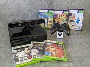 Xbox 360 E 250GB, Kinect, ovládač, 6 hier