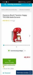 Bosch Tassimo kávovar