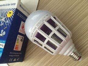 15W LED žiarovka s UV lapačom hmyzu, E27