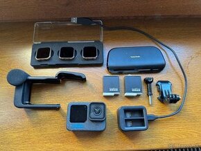 Gopro Hero 12 black set + Media mod + Polarpro ND filtre