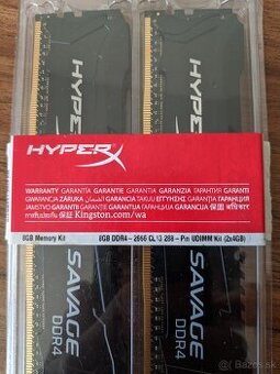 RAM HyperX DDR4  2 x 4GB 2666MHz CL13