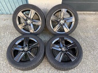 5x100 R16 original Skoda Fabia 3 / Rapid ROCK + letné pneu