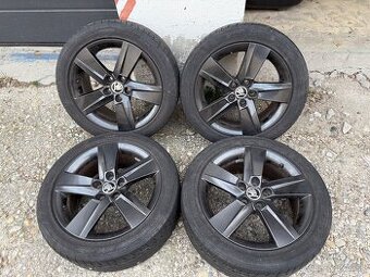 5x100 R16 original Skoda Fabia 3 / Rapid ROCK + letné pneu