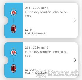 Liga majstrov Slovan - AC Milan