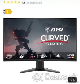 Monitor 27” MSI MAG 27C6X